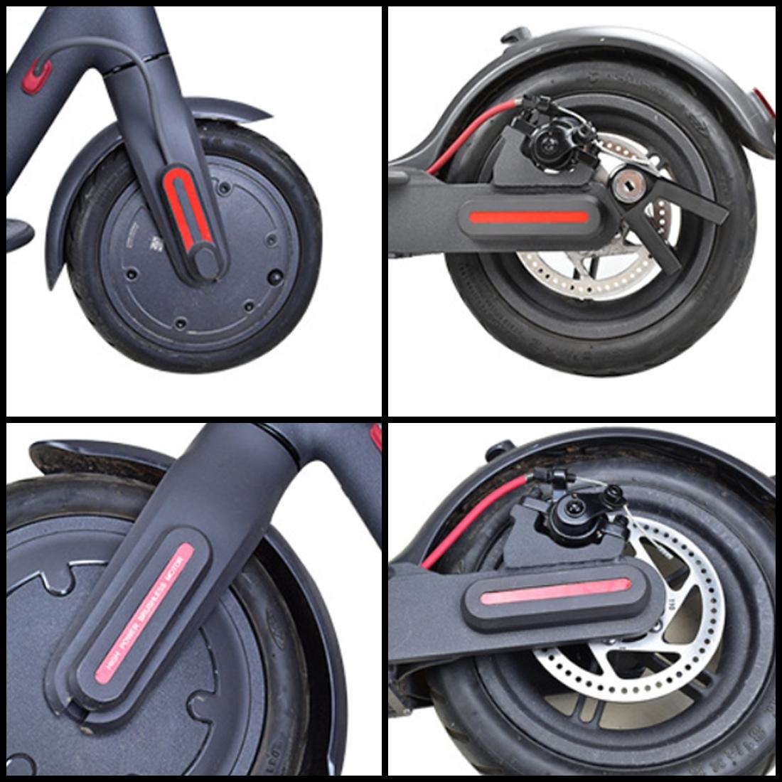 Reflective Strip for Xiaomi M365 Pro Scooter - U-shaped Front and Rear Red