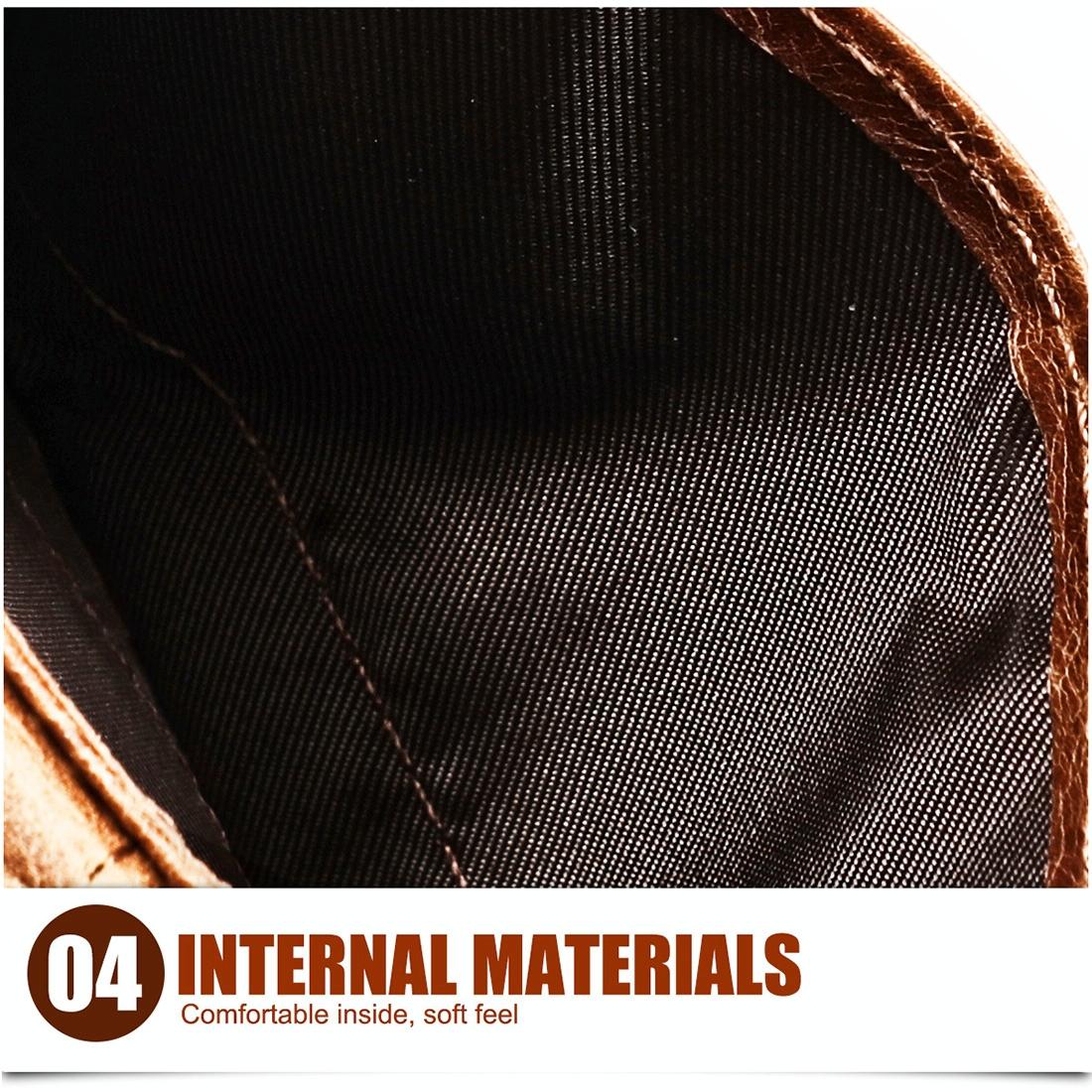 Brown Crazy Horse Leather Card Holder Wallet