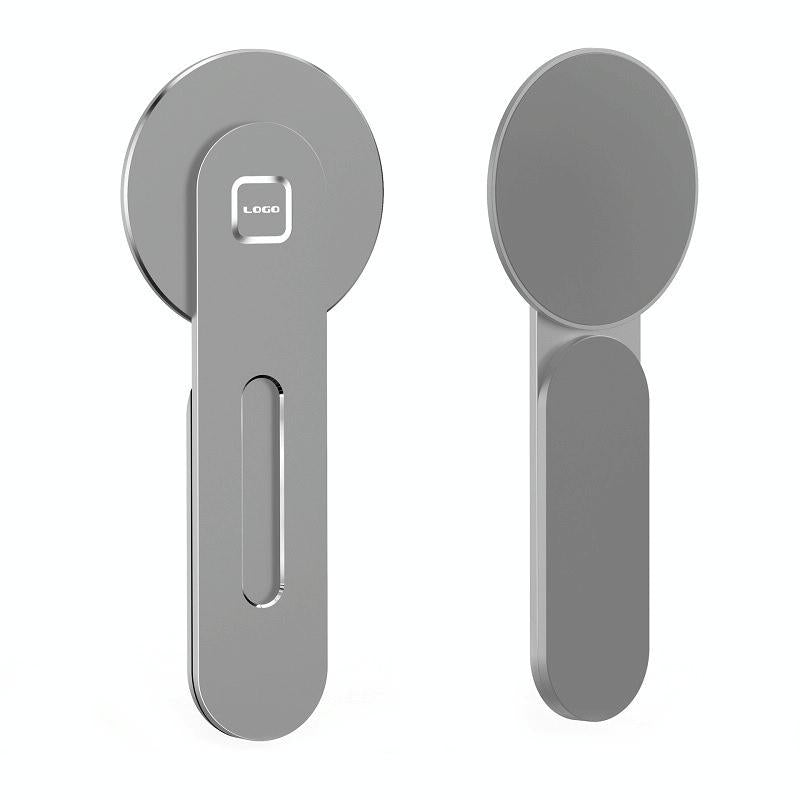 Aluminum Magnetic Phone Stand for Laptop Expansion - Black