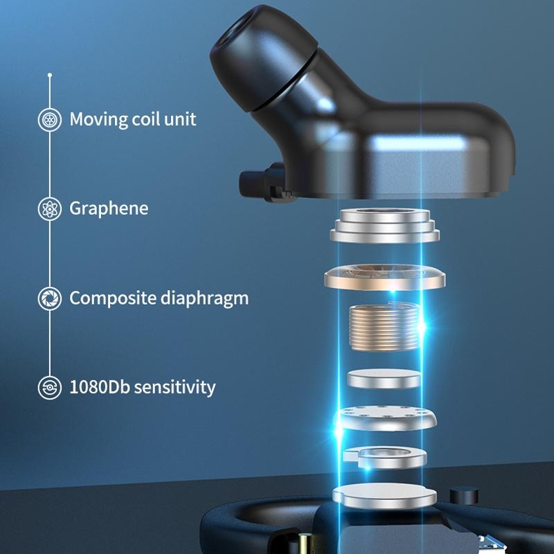 Wireless Bluetooth Earphones with Charging Case - F8 - Black Single Ear