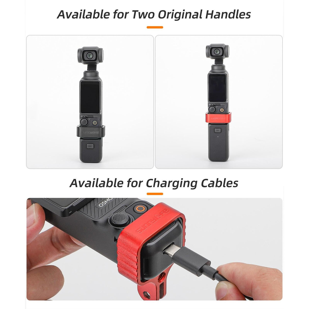 Universal Metal Bracket Adapter for Dji Pocket 3 with Screw - Black