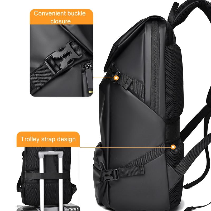 Travel Backpack for Men - Compact and Durable - Black