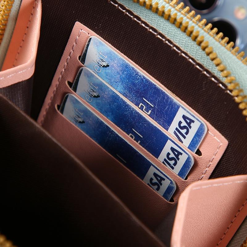 Multifunctional Touch Screen Crossbody Bag - Black