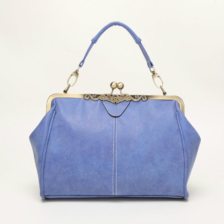 Retro Shoulder Bag For Women Messenger Style - Blue