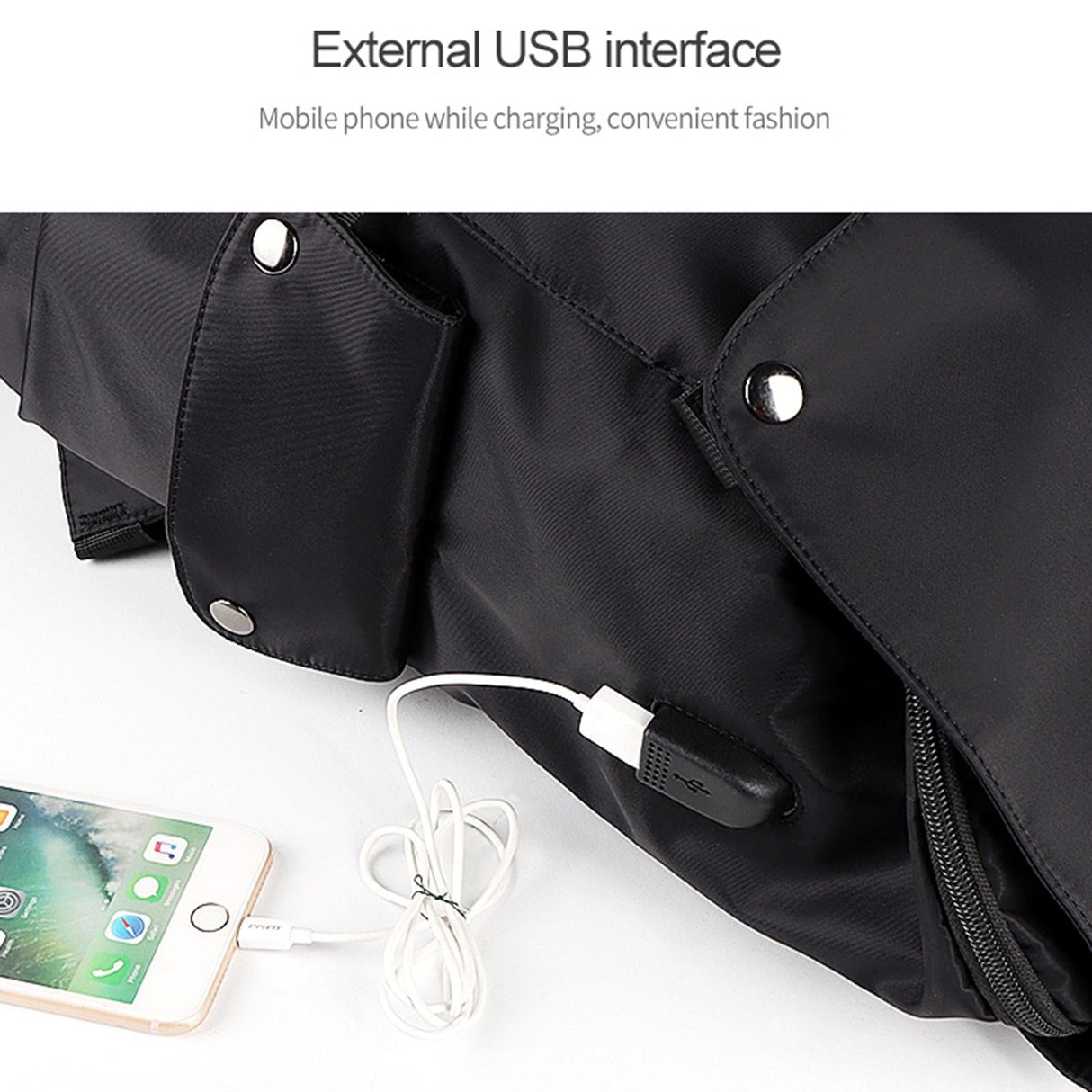 Universal Laptop Backpack With Usb Port - 13-15.6 Inch Capacity - Wine Red