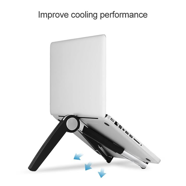 Triangle Cooling Bracket for Tablets Laptops and Desktops - Black