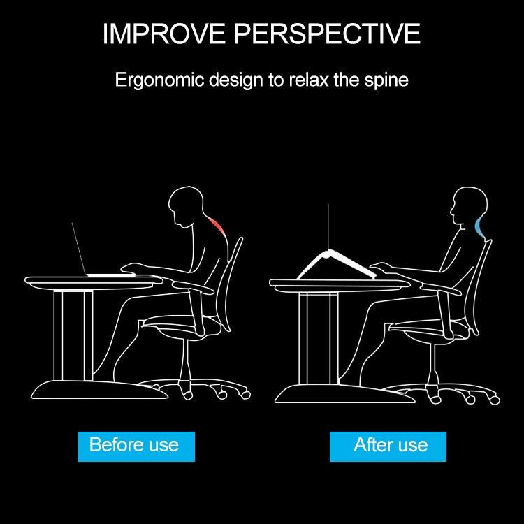 Triangle Cooling Bracket for Tablets Laptops and Desktops - Black