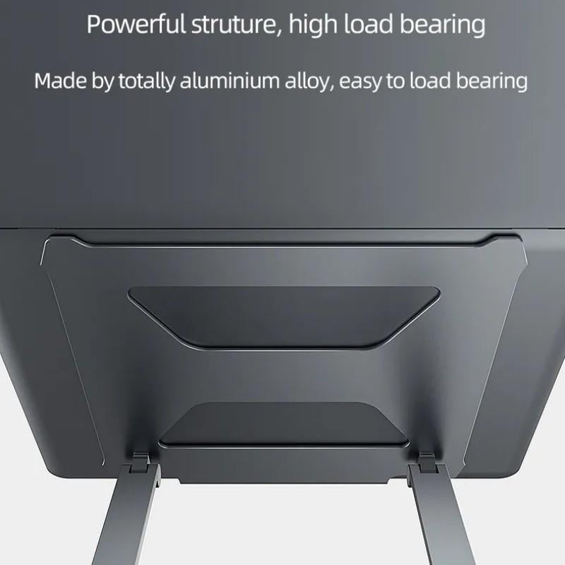 Aluminum Laptop Holder for 14-17.3 Inch Screens - Ergonomic Design