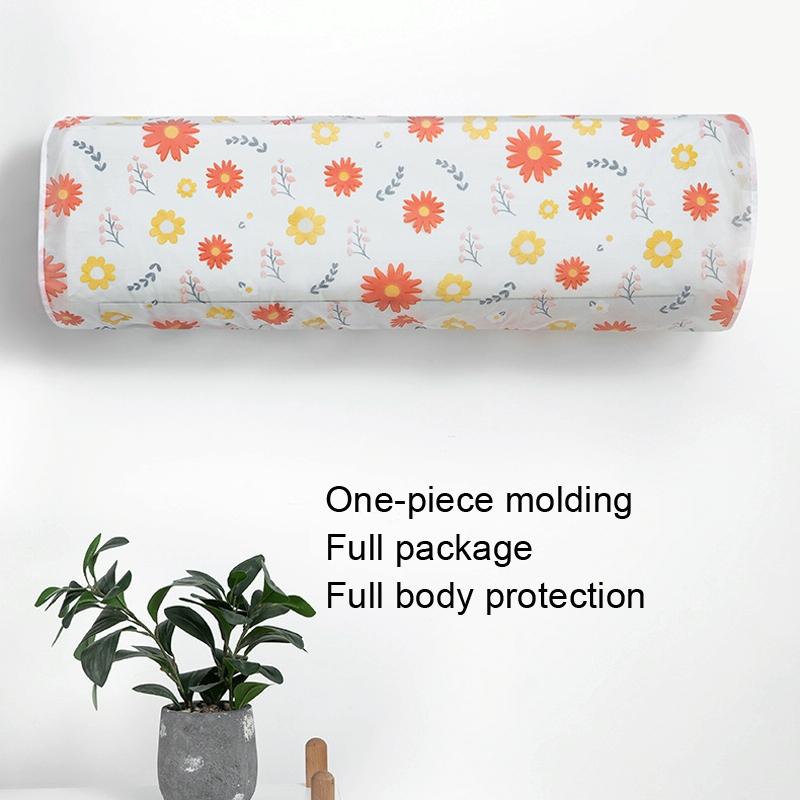 5-pack Hanging Ac Dust Cover - 95x20x31cm - Thickened - Red Flower