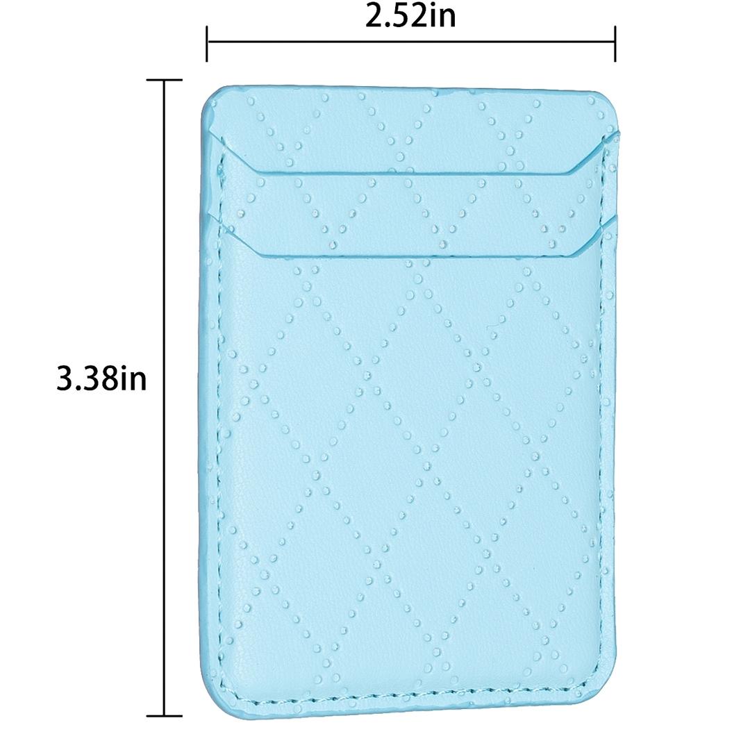 Diamond Lattice Card Bag Sticker For Mobile Phones - Dark Purple