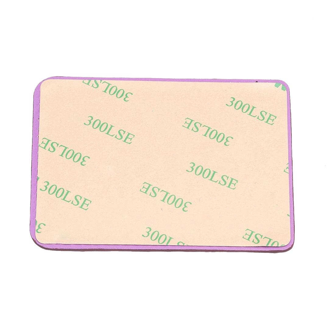 Diamond Lattice Card Bag Sticker For Mobile Phones - Dark Purple