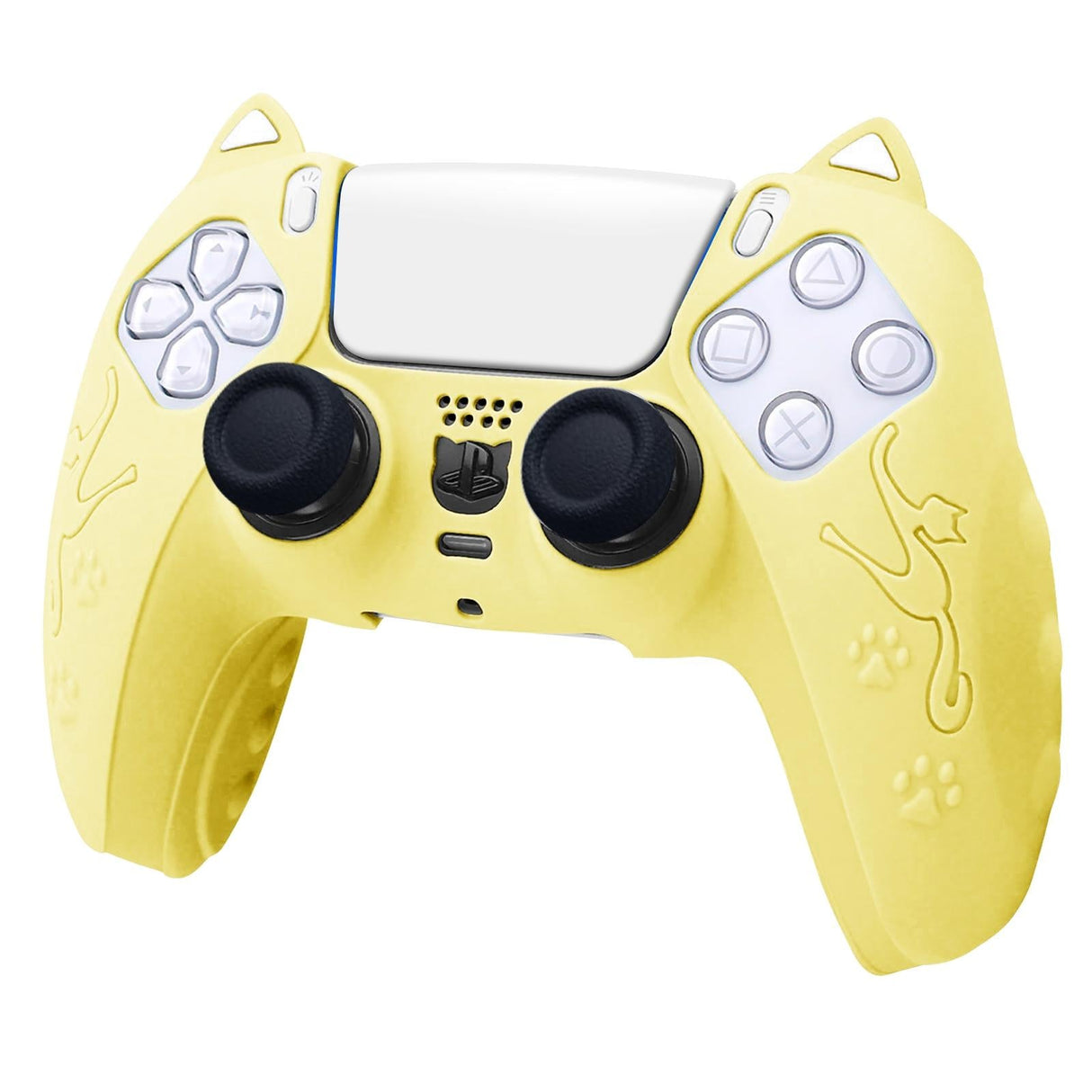 Silicone Cat Ear Gamepad Cover for Sony Ps5 - Black