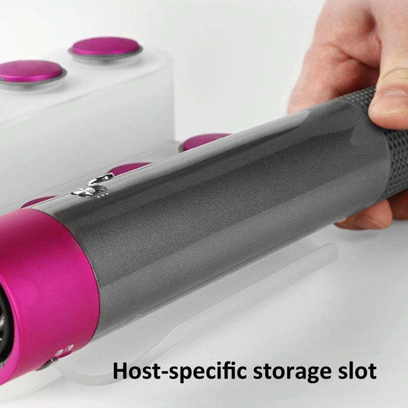 8-attachment Dyson Airwrap Storage Rack in Rose Red