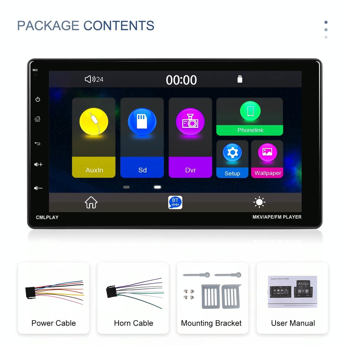 9 Inch Android Carplay Mp5 Player With Wireless Reversing Camera Standard