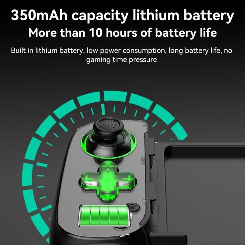 Versatile Retractable Gamepad for Pc / Android / Ios / Win / Mac / Switch - Black