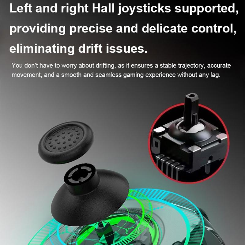 Versatile Retractable Gamepad for Pc / Android / Ios / Win / Mac / Switch - Black