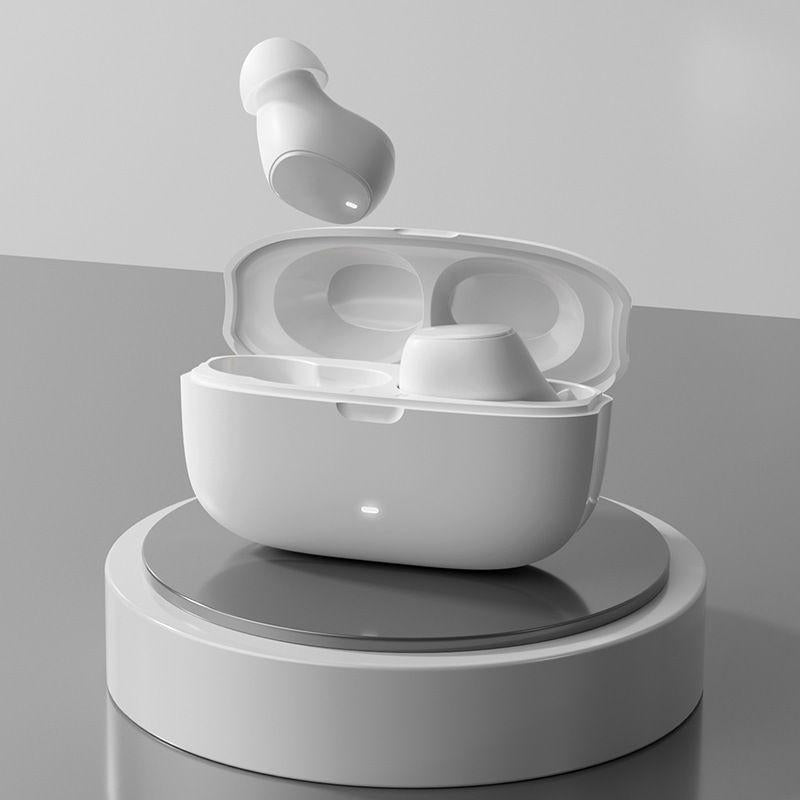 Wireless Earphones with Ai Noise Cancelling Mic and Bluetooth 5.3 - White