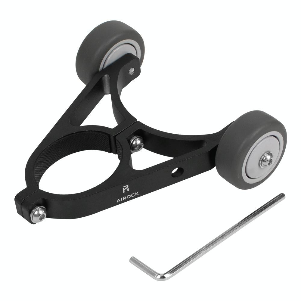 Foldable Auxiliary Wheel Bracket for Electric Scooters - Compatible with Xiaomi Ninebot and More - Black