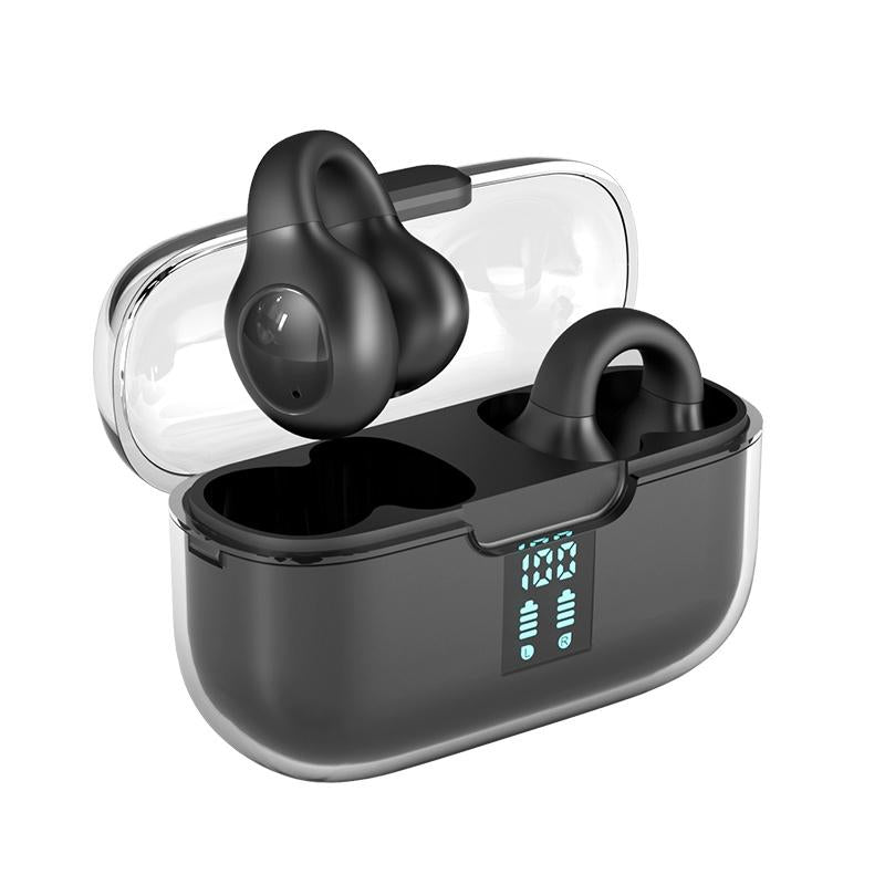 Wireless Bone Conduction Earbuds with Noise Reduction - White