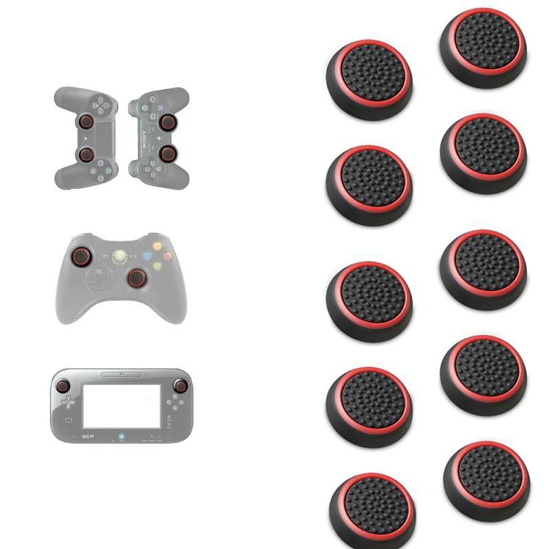 10-piece Luminous Gamepad Button Caps for Ps5 / Ps4 / Ps3 / Xbox one / 360 / Pro / Series x / s - Transparent Blue Circle