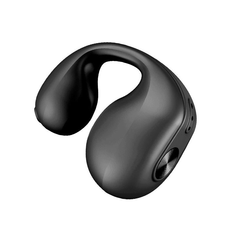 Mini Bone Conduction Bluetooth Earphone for Running and Sports - Black