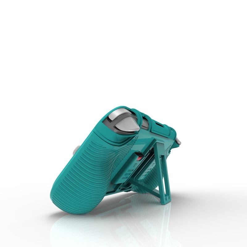 Protective Shell for Switch Lite with Game Card Box and Grip - Black And Green