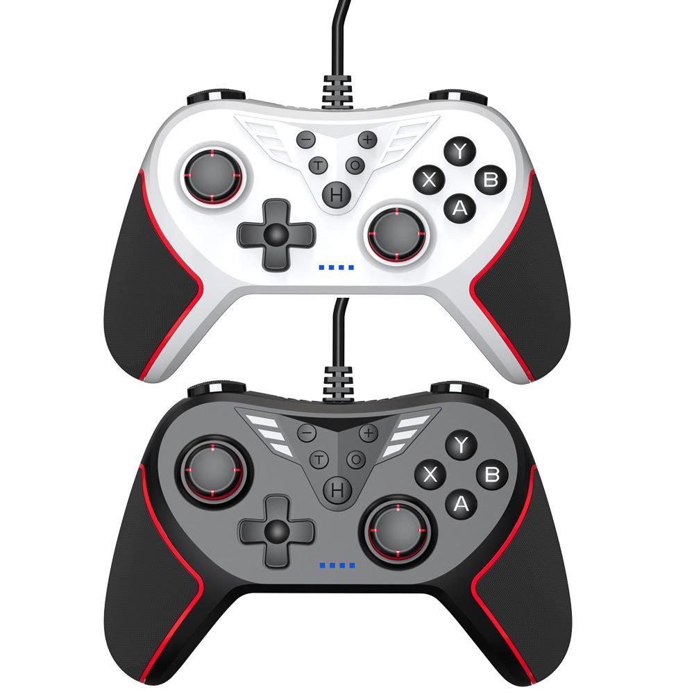 Usb Gamepad with Vibration and Burst for Switch / Pc - White