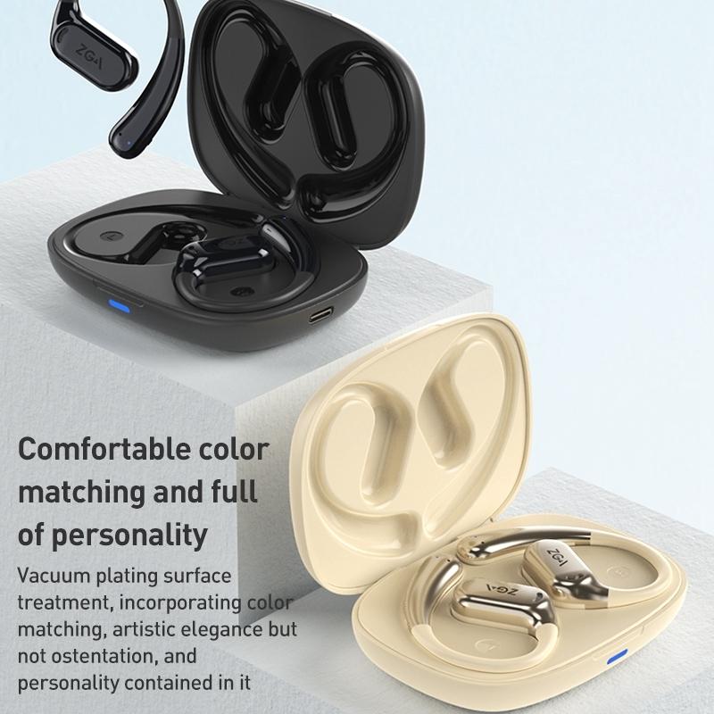 Wireless Bluetooth Earphone Ear-mounted - Black