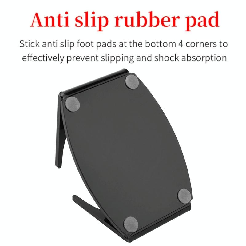 Acrylic Desktop Stand for Jbl Clip 3 / 4 Speaker - Black