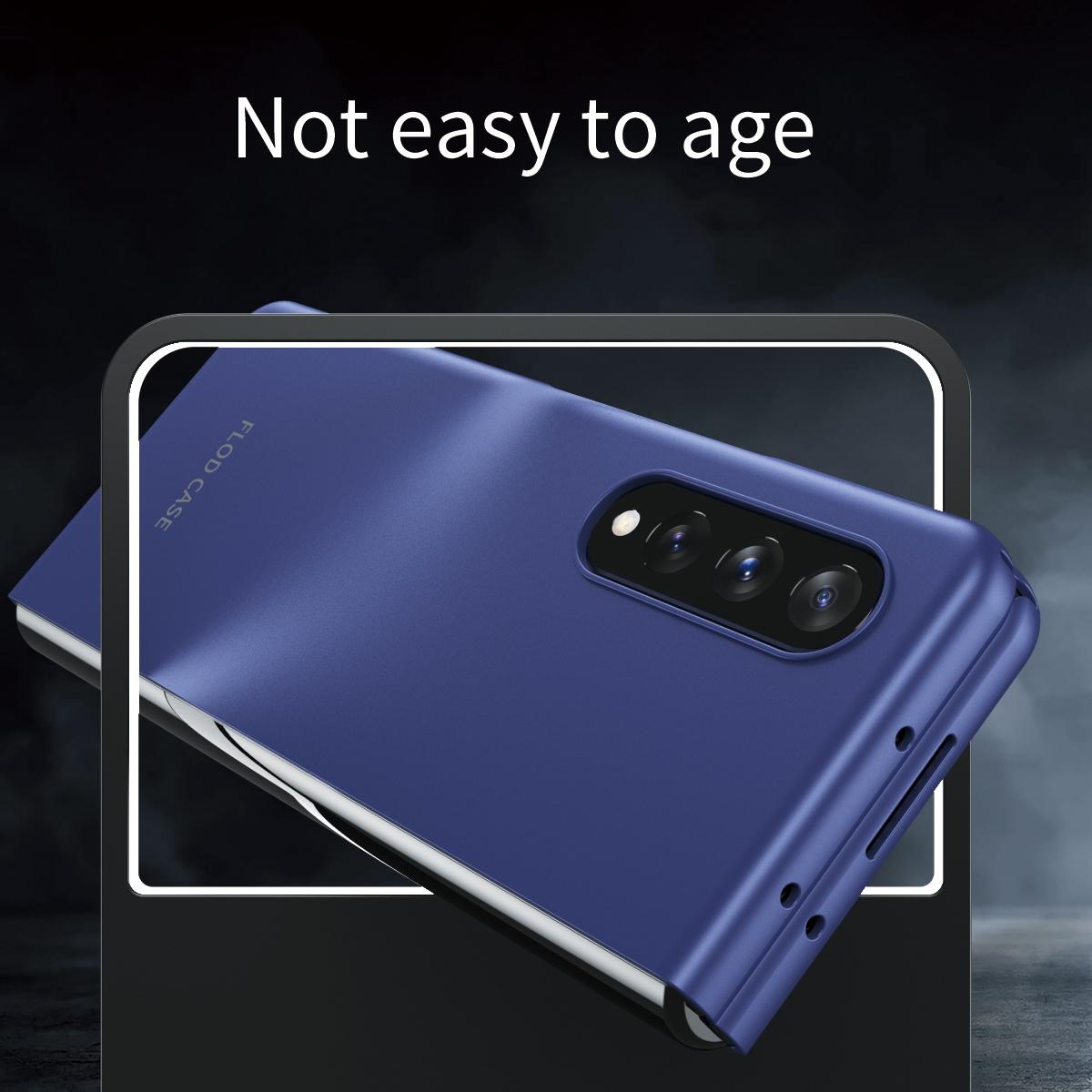 For Samsung Galaxy Z Fold4 5G Foldable Shockproof Phone Case - Blue