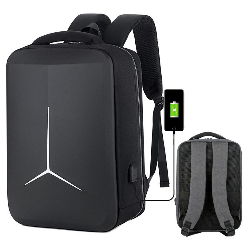 Waterproof Business Laptop Backpack with Usb Port - 15 Inch Capacity - Simplified Black