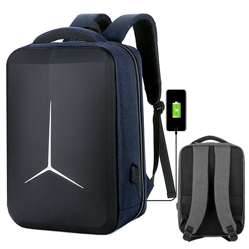 Waterproof Business Laptop Backpack with Usb Port - 15 Inch Capacity - Simplified Black