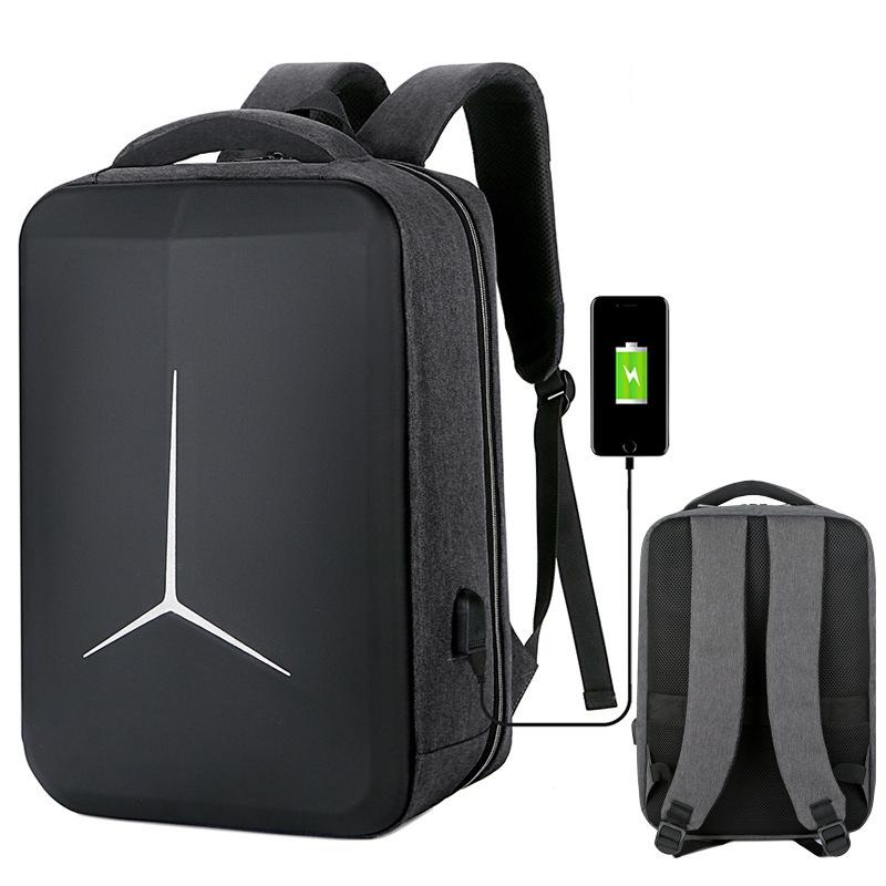 Waterproof Business Laptop Backpack with Usb Port - 15 Inch Capacity - Simplified Black