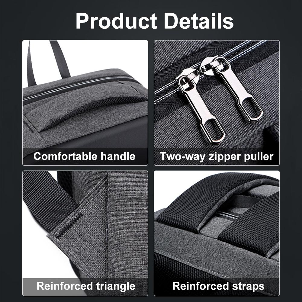 Large Capacity Anti-theft Laptop Backpack with Usb Port - 16 Inch - Black