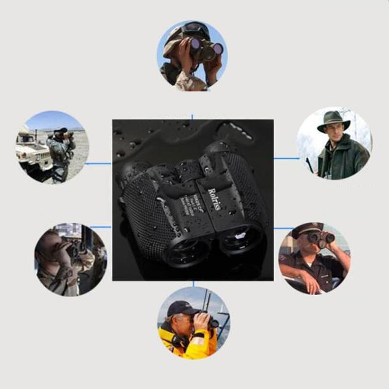 Portable Waterproof Binocular for Outdoor Sports - 10x25 High Power Telescope