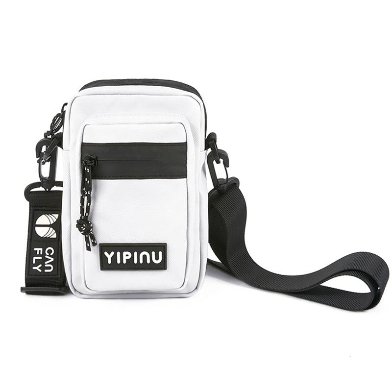 Stylish Single Shoulder Phone Bag For Students - Black