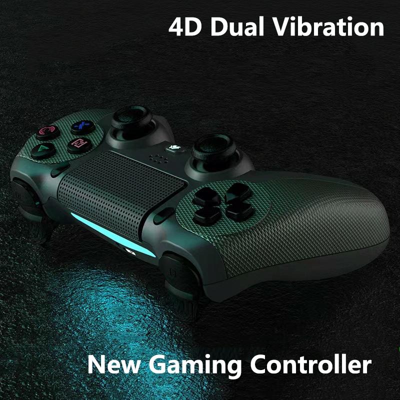 Wireless Bluetooth Gamepad Controller for Ps4 - Battle Gray with Light Bar - Mint Green