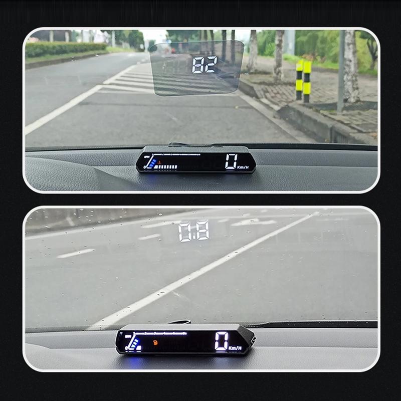 Vehicle Obd Head Up Display Multi Function Instrument For Oil Temp & Gearbox Monitoring - S100