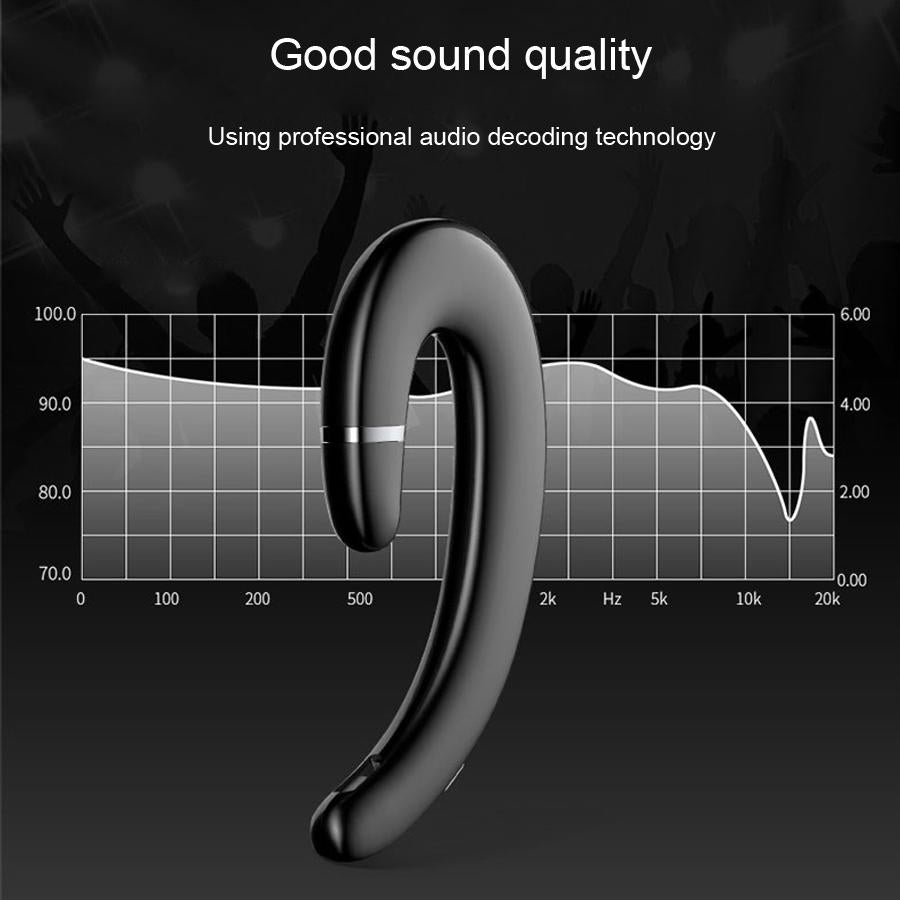 Waterproof Wireless Earphone with Mic for Android / Iphone - Black