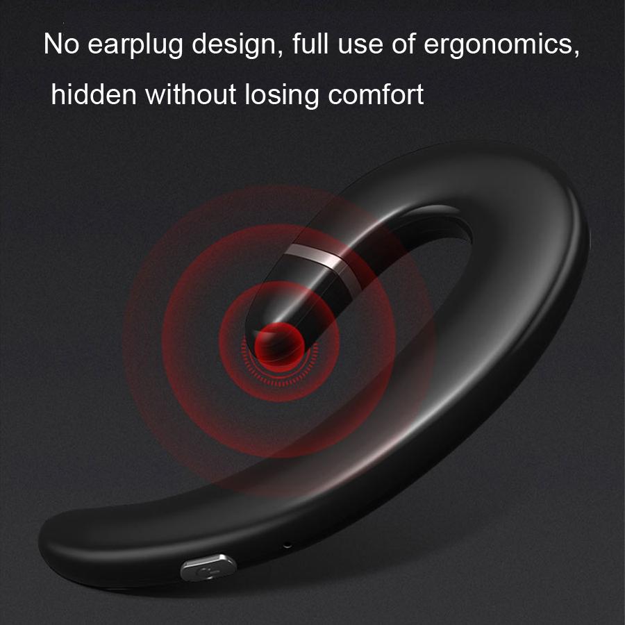 Waterproof Wireless Earphone with Mic for Android / Iphone - Black