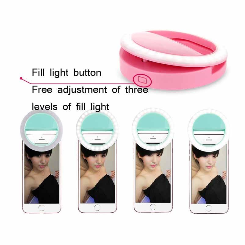 Ring-shaped Selfie Light for Live Photography - Led Flashlight - White