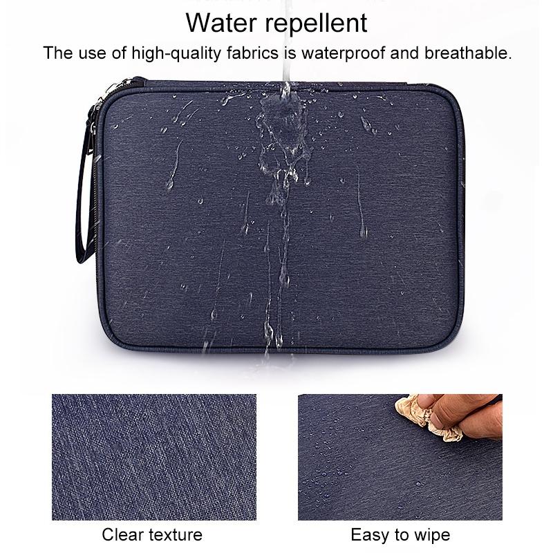 Waterproof Multi-function Storage Bag for Digital Accessories - l - Navy Blue