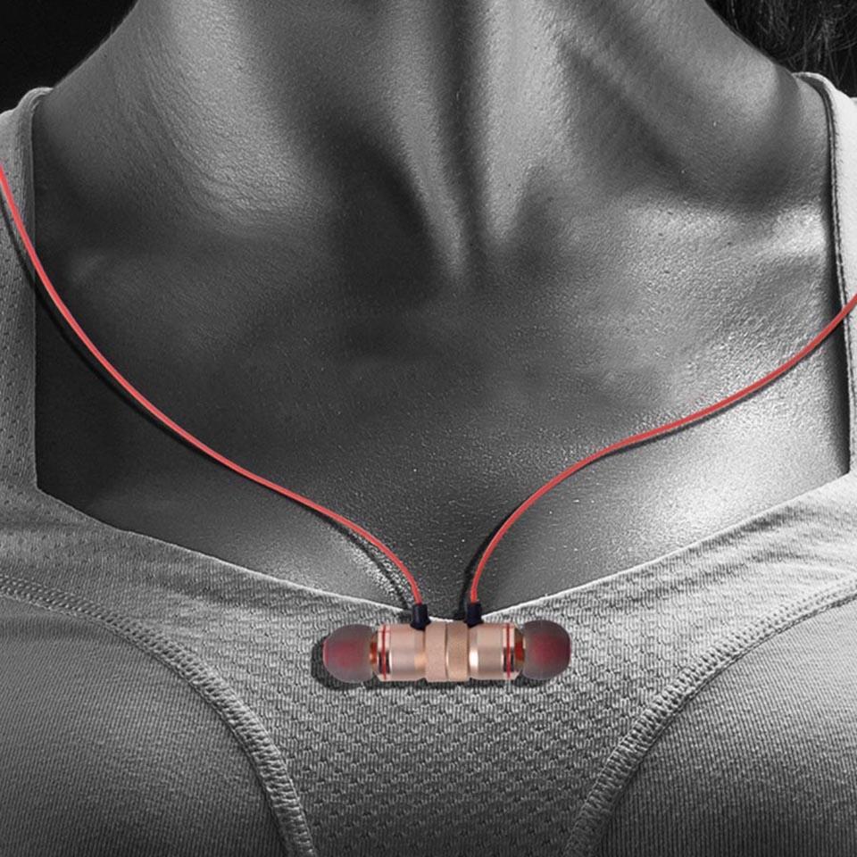 Wireless Bluetooth Sport Earbuds with Mic - Moreblue S07 - Black