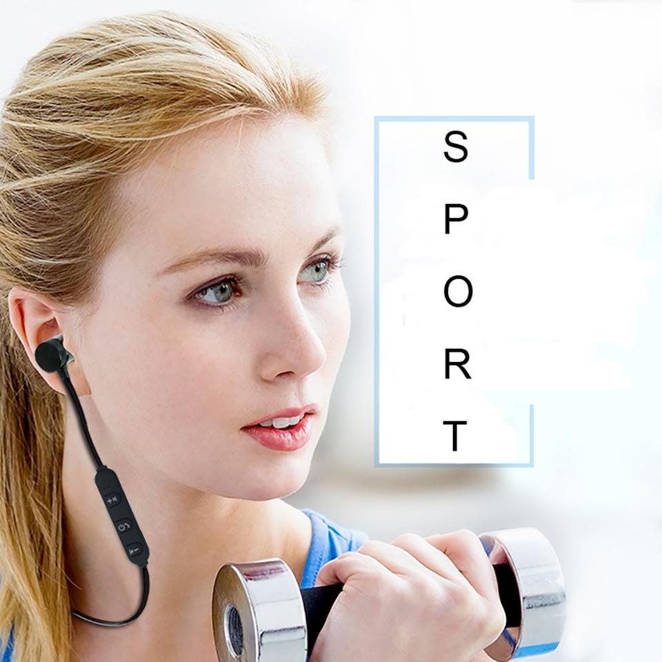 Wireless Bluetooth Sport Earbuds with Mic - Moreblue S07 - Black