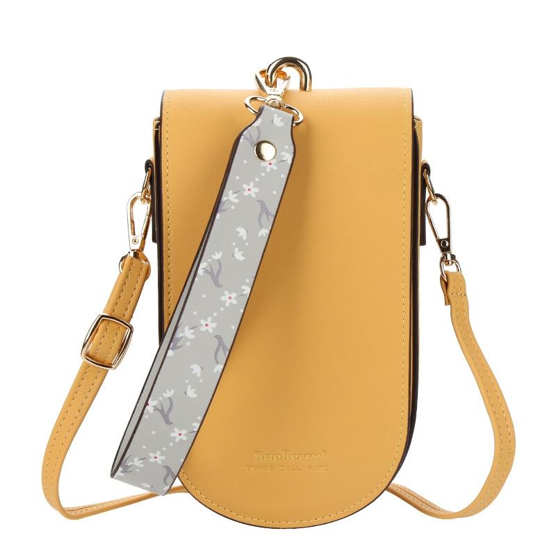Multi Card Clutch For Women Mobile Phone - Yellow