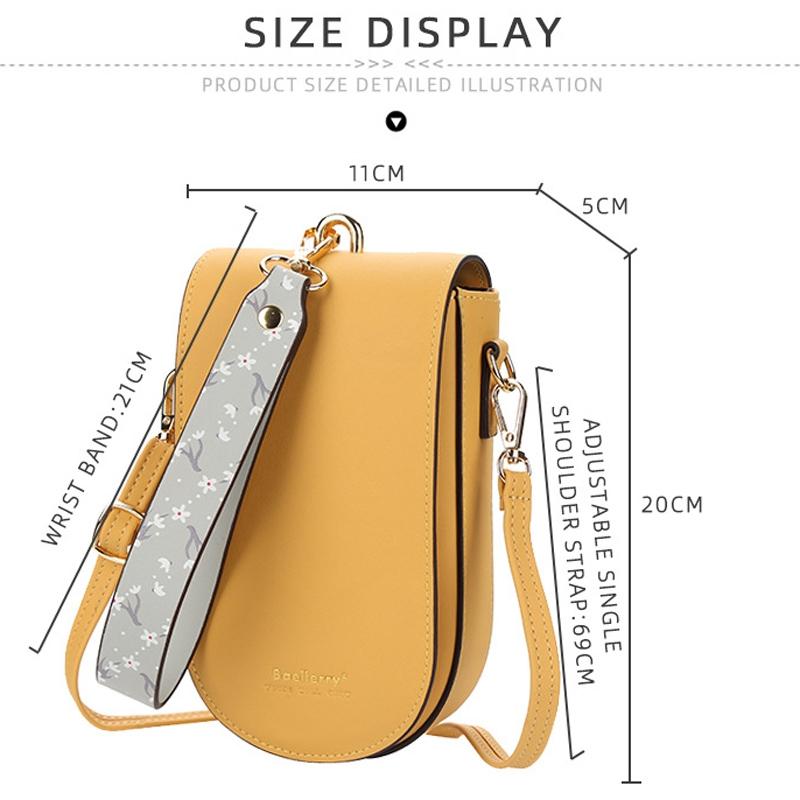 Multi Card Clutch For Women Mobile Phone - Yellow