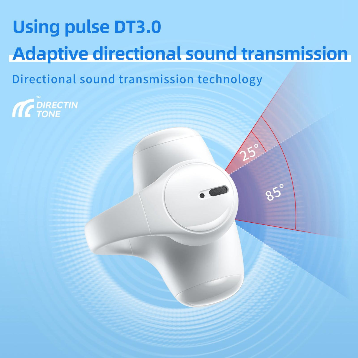 Wireless Bluetooth Earphone - Ear-mounted T306 - Black