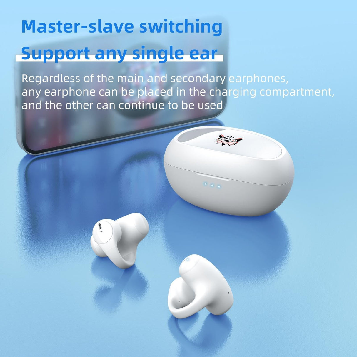 Wireless Bluetooth Earphone - Ear-mounted T306 - Black