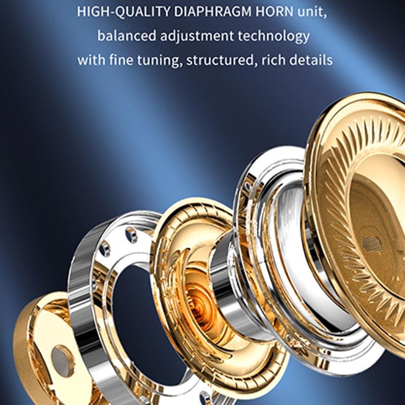 V28 Bluetooth Voice Control Earphone - Black Digital Display Single Ear