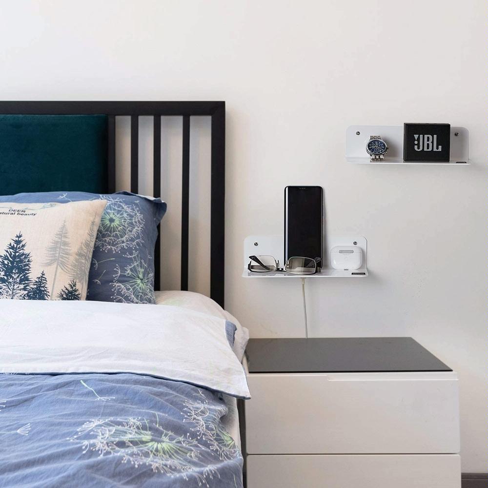 Set of 2 Wall Mounts for Speakers and Surveillance Cameras - Transparent